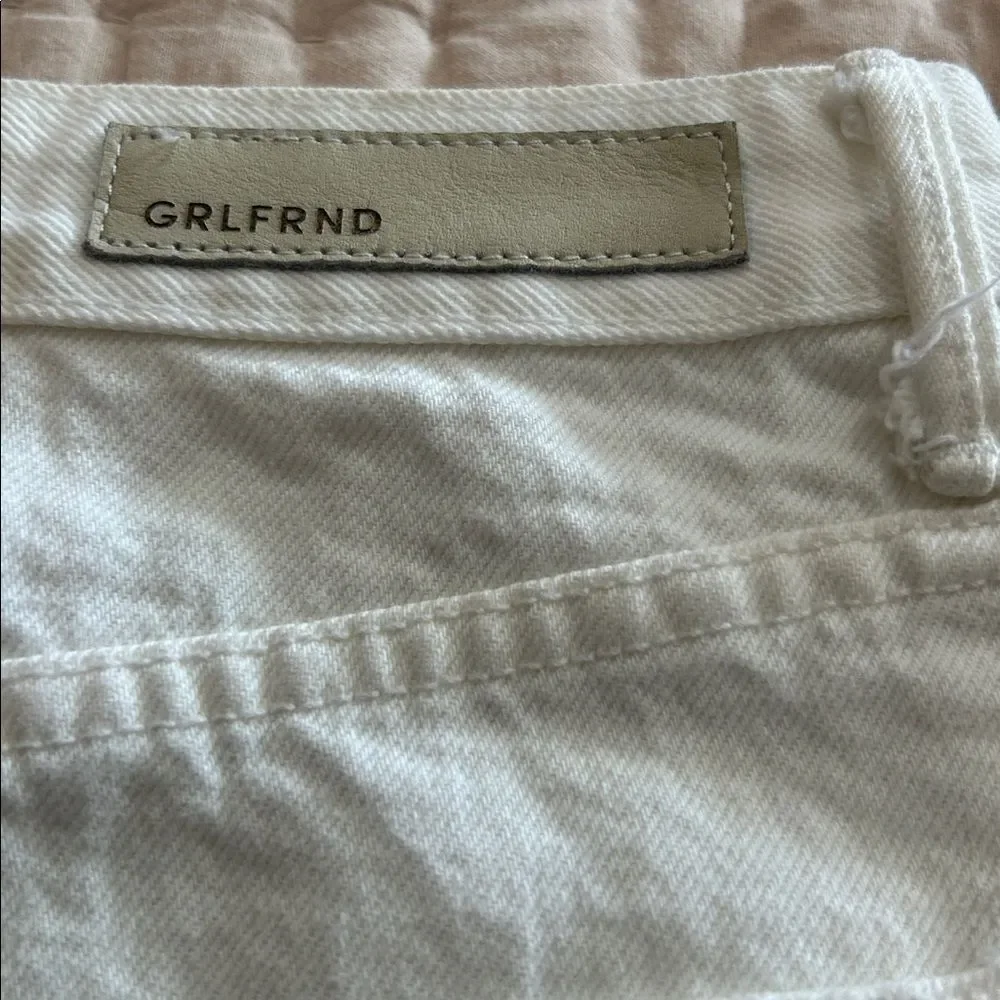 GRLFRND milla Off-White Denim Skirt side 28